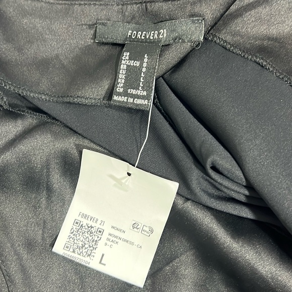 FOREVER 21 WOMEN WOVEN DRESS-CA BLACK SIZE L - Picture 10 of 10